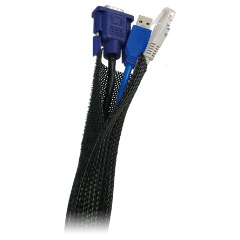 LogiLink flexibilis kábelburkolat 1,8m fekete