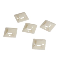 LogiLink 25x25mm öntapadós kábelkötegelő tartó fehér 100db