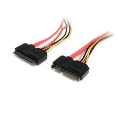StarTech SATA 22pin M/F adatkábel hosszabbító 0.3m