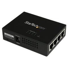 StarTech 4-Port Gigabit Midspan 30W PoE injector 802.3at/af