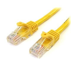 StarTech RJ45 CAT5e UTP -> RJ45 CAT5e UTP M/M adatkábel sárga