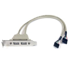 StarTech 2db USB-A Pinheader 4pin -> 2db USB-A 2.0 F/F hátlapi kivezetés low profile