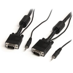StarTech VGA Jack stereo 3,5mm M/M video jelkábel 5m High Resolution fekete