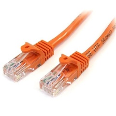 StarTech RJ45 CAT5e UTP -> RJ45 CAT5e UTP M/M adatkábel narancssárga