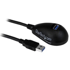 StarTech USB 3.0 A M/F adatkábel hosszabbító 1.5m fekete dokkolóval