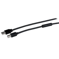 StarTech USB-A 2.0 -> USB-B 2.0 M/M aktív adatkábel 15m fekete