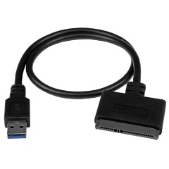 StarTech USB-A 3.2 Gen1 -> SATA M/F adapter 0.5m fekete 2,5"