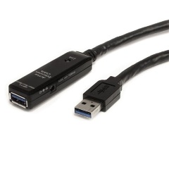 StarTech USB-A 3.0 -> USB-A 3.0 M/F aktív adatkábel hosszabbító 3m fekete