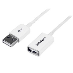 StarTech USB 2.0 A USB 2.0 A M/F adatkábel hosszabbító 3m fehér