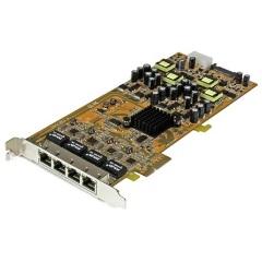 StarTech PCI-E x4 10/100/1000Mbps hálózati kártya PSE / PoE