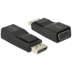 Delock Displayport 1.2 -> VGA M/F adapter fekete