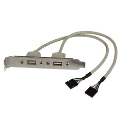 StarTech 2db USB-A Pinheader 5pin -> 2db USB-A 2.0 F/F hátlapi kivezetés