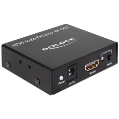 Delock HDMI -> HDMI Jack stereo 3,5mm Toslink standard RCA Female audio extractor