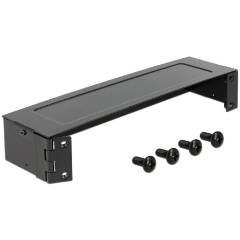 Delock 10” Wallmount Rack 1 U  fekete
