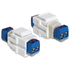 Delock terminal block F/F keystone modul kék
