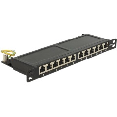 Delock 12 Port Cat.6A 10" RJ45 Patch Panel