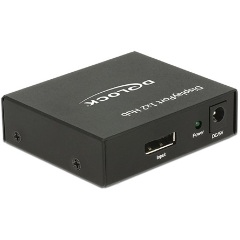 Delock 2 portos displayport 1.2 splitter 4K