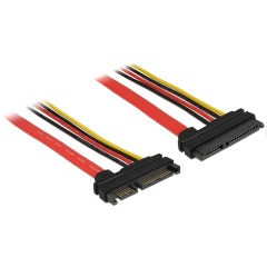 Delock SATA 22pin M/F adatkábel hosszabbító 0.1m 5V+12V