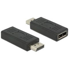 Delock Displayport 1.2 M/F adapter fekete port saver