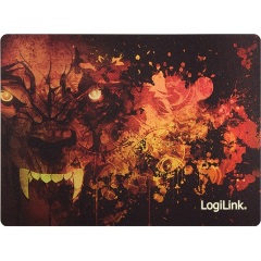 Logilink Ultra thin Glimmer Gaming Mauspad, wolf design