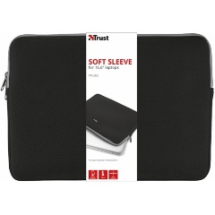 Trust Primo Soft Sleeve for 15.6" laptops - black