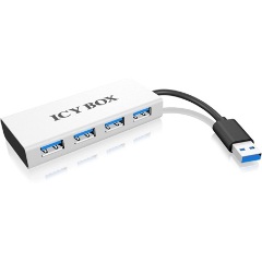 Raidsonic ICY BOX IB-AC6104 4-portos USB3.0 hub ezüst