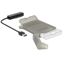 Delock Átalakító USB 3.0-s, A-típusú csatlakozódugó > SATA 6 Gb/s 22 tűs, 2.5”-os védőburkolattal