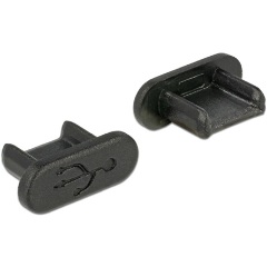 Delock Porvédo USB 2.0 Micro-B kimenethez fogantyú nélkül 10 darab fekete