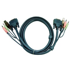 Aten USB A VGA KVM kábel 5m