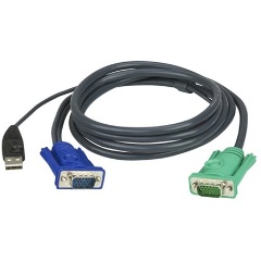 Aten USB A VGA KVM kábel 2m