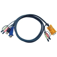 Aten USB-A 2.0 VGA - USB-A 2.0 KVM kábel 5m