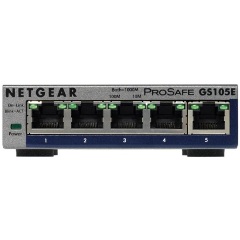 Netgear ProSafe Plus 5-Port Gigabit Desktop Switch Metal (GS105E v2)