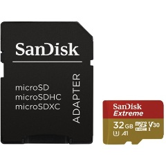 Sandisk 32GB Mobile Extreme + adapter UHS-1 U3 V30 A1 microSDHC memóriakártya