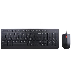 Lenovo Essential USB magyar billentyűzet + egér fekete