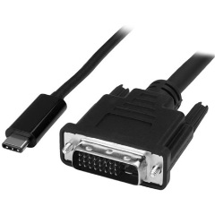 StarTech USB-C -> DVI-D M/M adatkábel 1m fekete