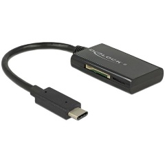 Delock USB 3.1 Gen 1 kártyaolvasó USB Type-C bementi csatlakozóval 4 nyílással