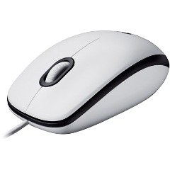 Logitech M100 USB optikai egér fehér