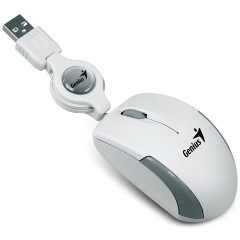Genius MicroTraveler v2 USB fehér notebook egér