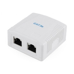 Gembird 2x RJ45 kat. 5e fali aljzat, komplett fehér