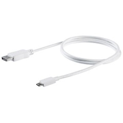 StarTech USB-C -> DisplayPort 1.2 M/M video kábel 1m fehér DP Alt Mode