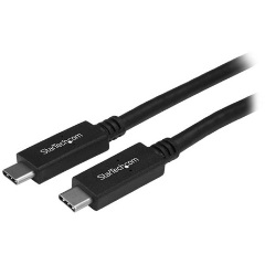 StarTech USB-C 3.2 Gen2 -> USB-C 3.2 Gen2 M/F adatkábel 0.5m fekete