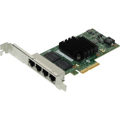 Intel I350T4V2 1Gb/s PCIe x1 Quad RJ45 hálózati adapter low profile