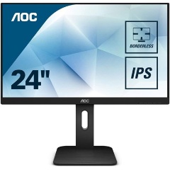 AOC 24P1 23.8" IPS LED monitor fekete