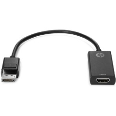 HP True 4K DisplayPort 1.2 -> HDMI 2.0 M/F adapter 0.2m fekete