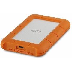 LaCie Rugged 2TB 3600rpm USB3.1 C 2,5" ütésálló külső HDD fehér-narancssárga