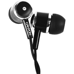 Canyon EPM-01 fülhallgató headset fekete-ezüst
