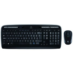 Logitech MK330 vezeték nélküli angol (US) billentyűzet + egér fekete