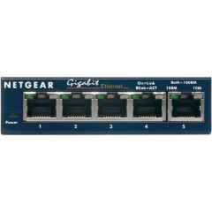Netgear ProSafe 5-Port Gigabit Desktop Switch Metal (GS105GE) Netgear ProSafe 5-Port Gigabit Desktop Switch Metal (GS105GE)