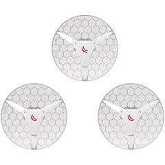 MikroTik LHG 5 kültéri Wi-Fi PoE CPE access point kit (3db)