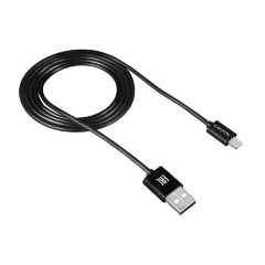 Canyon CNE-CFI1B Apple USB-A 2.0 - Lightning M/M adatkábel 1m fekete (round)